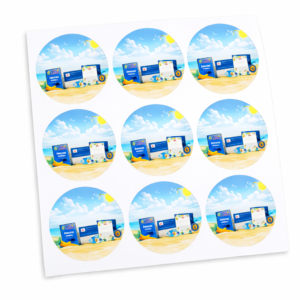 black printed coffee mug