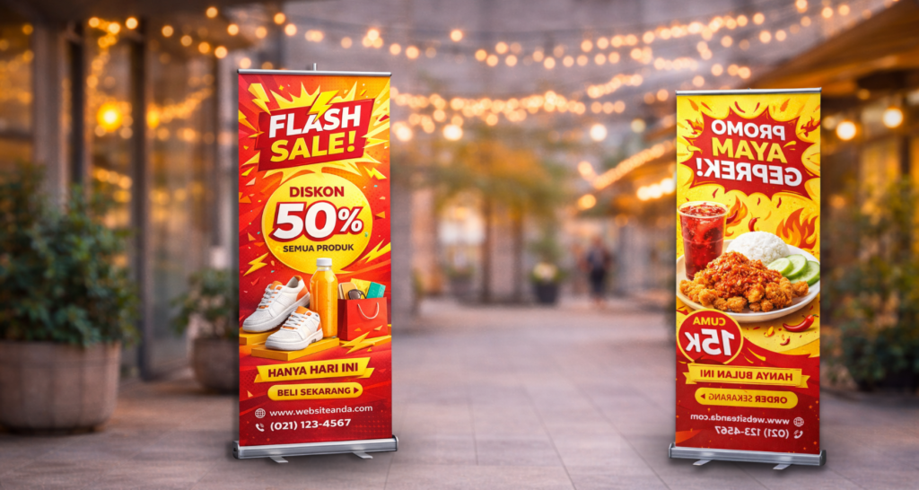 Desain banner promo flash sale