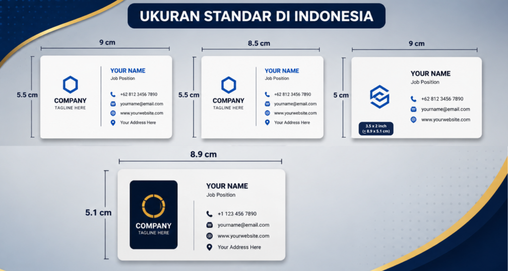 Ukuran Kartu Nama yang Ideal untuk Promosi Bisnis Profesional