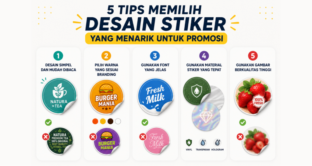 5 Tips Memilih Desain Stiker yang Menarik untuk Promosi Bisnis