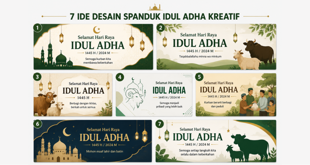 7 Ide Desain Spanduk Idul Adha yang Kreatif untuk Menyambut Hari Raya dengan Lebih Berkesan